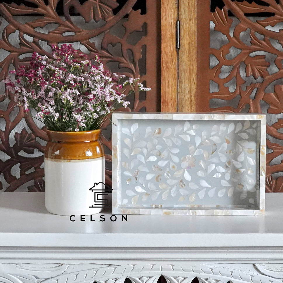Harald Mother of Pearl Inlay Tray