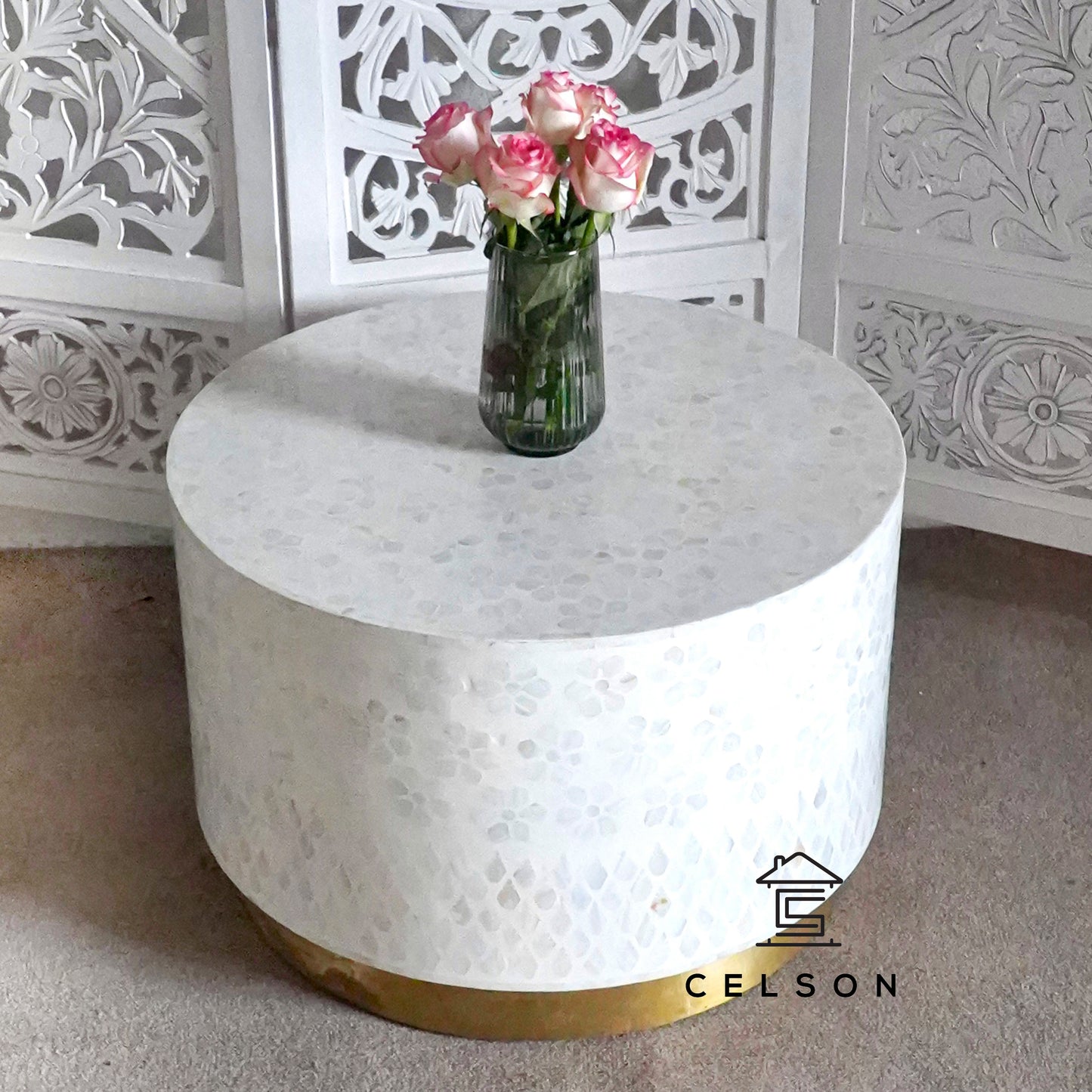 Joy Mother of Pearl Inlay Coffee Table