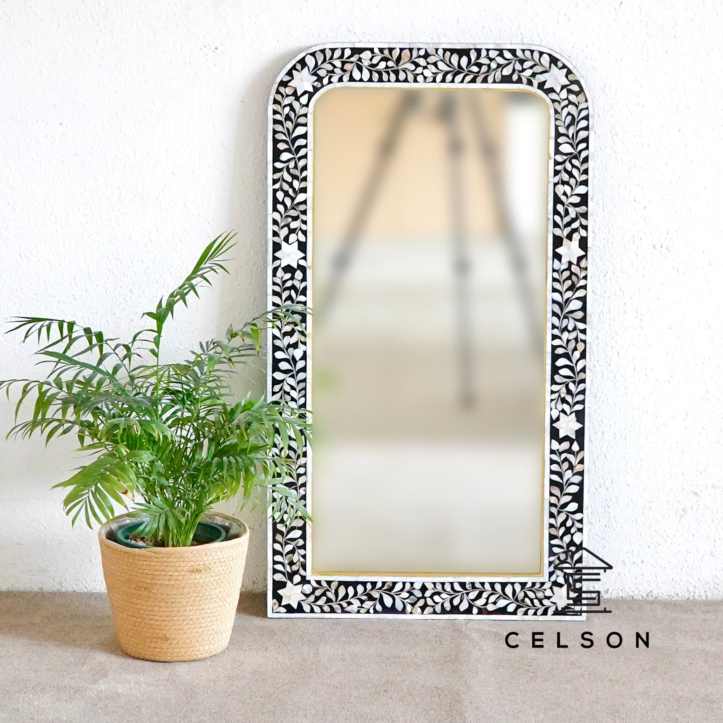 Audrey Mother of Pearl Inlay Mirror