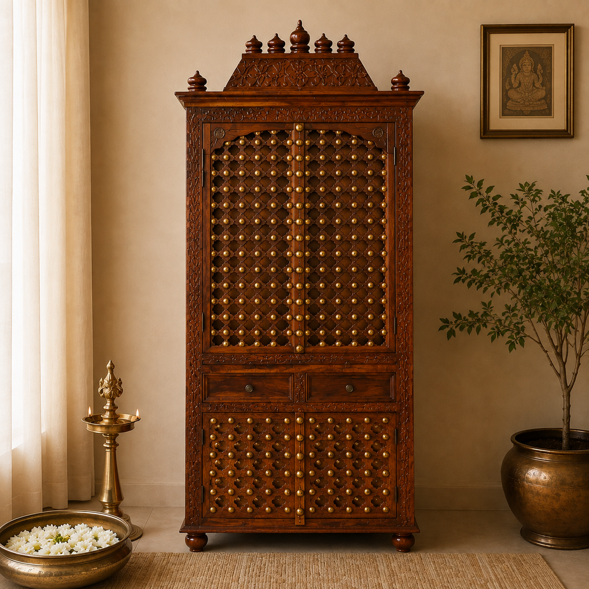 Ishwar Hand Carved Altar