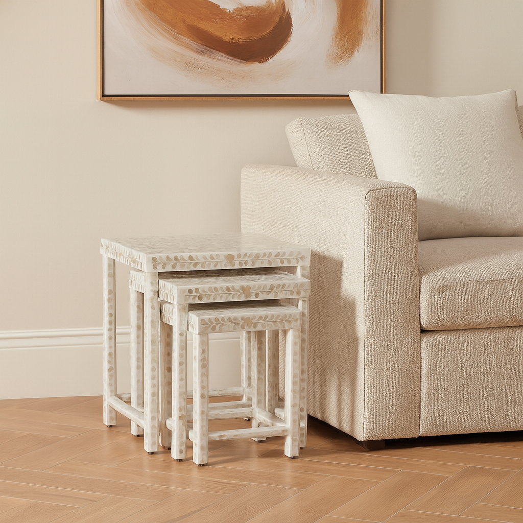 Liam Mother of Pearl Inlay Nesting Table