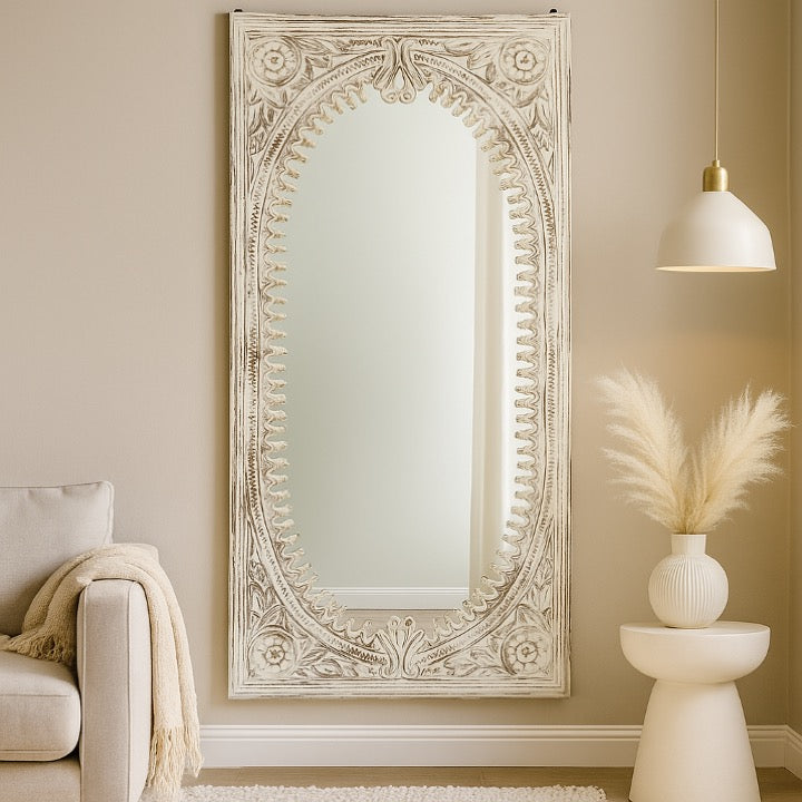 Utkarsh Hand Carved Mirror