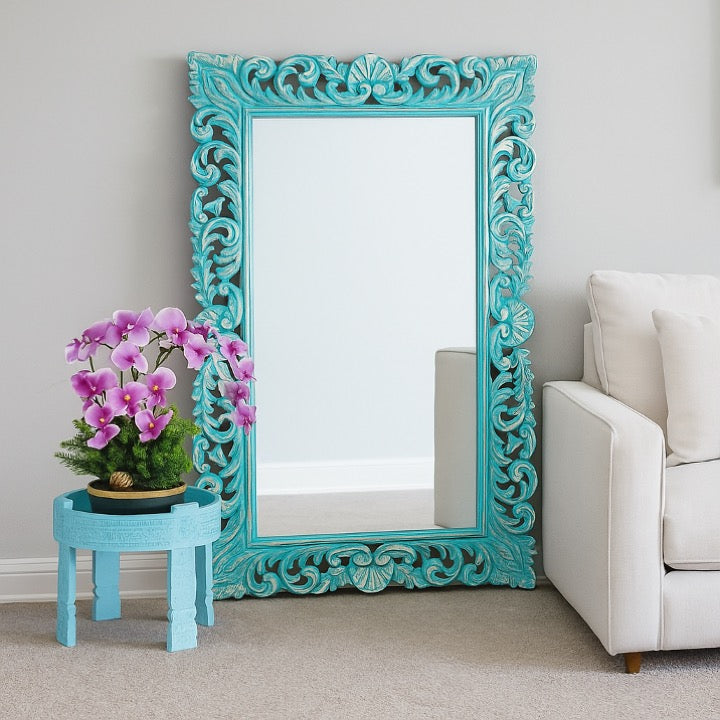 Adeel Wooden Carved Mirror
