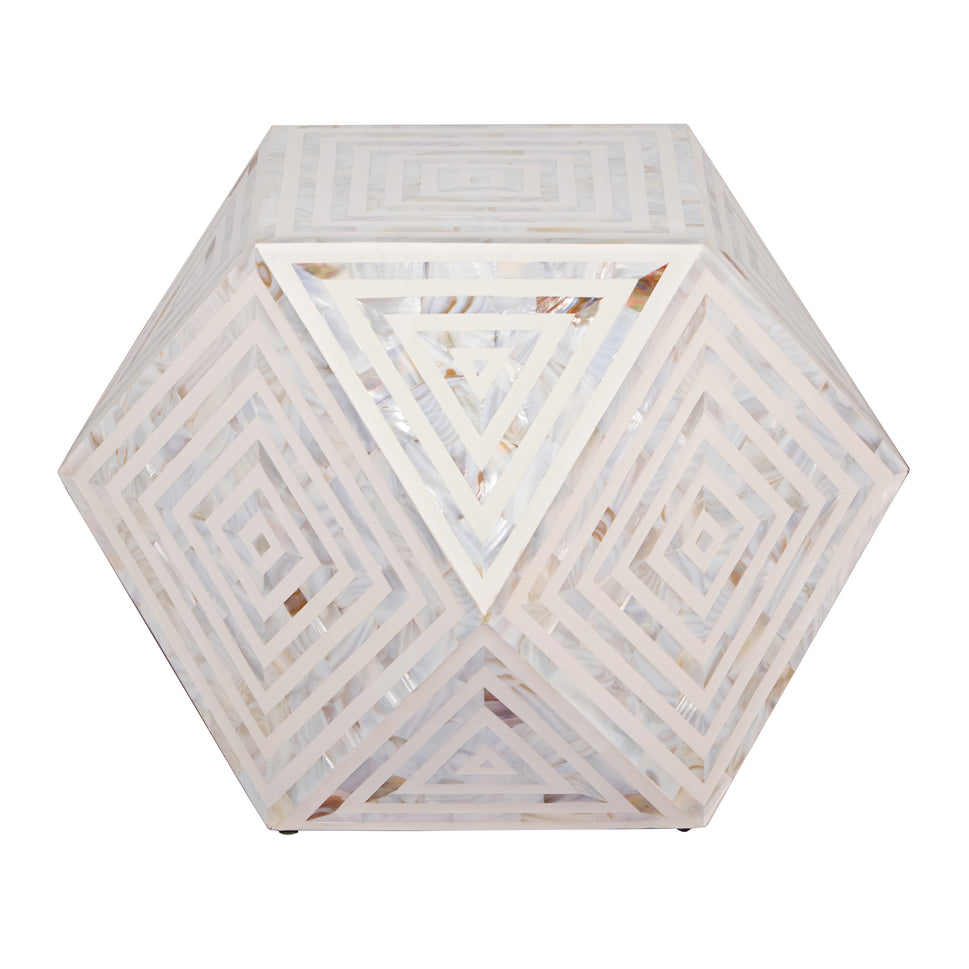 John Mother of Pearl Inlay Stool