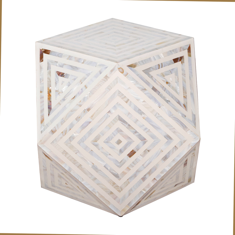 John Mother of Pearl Inlay Stool