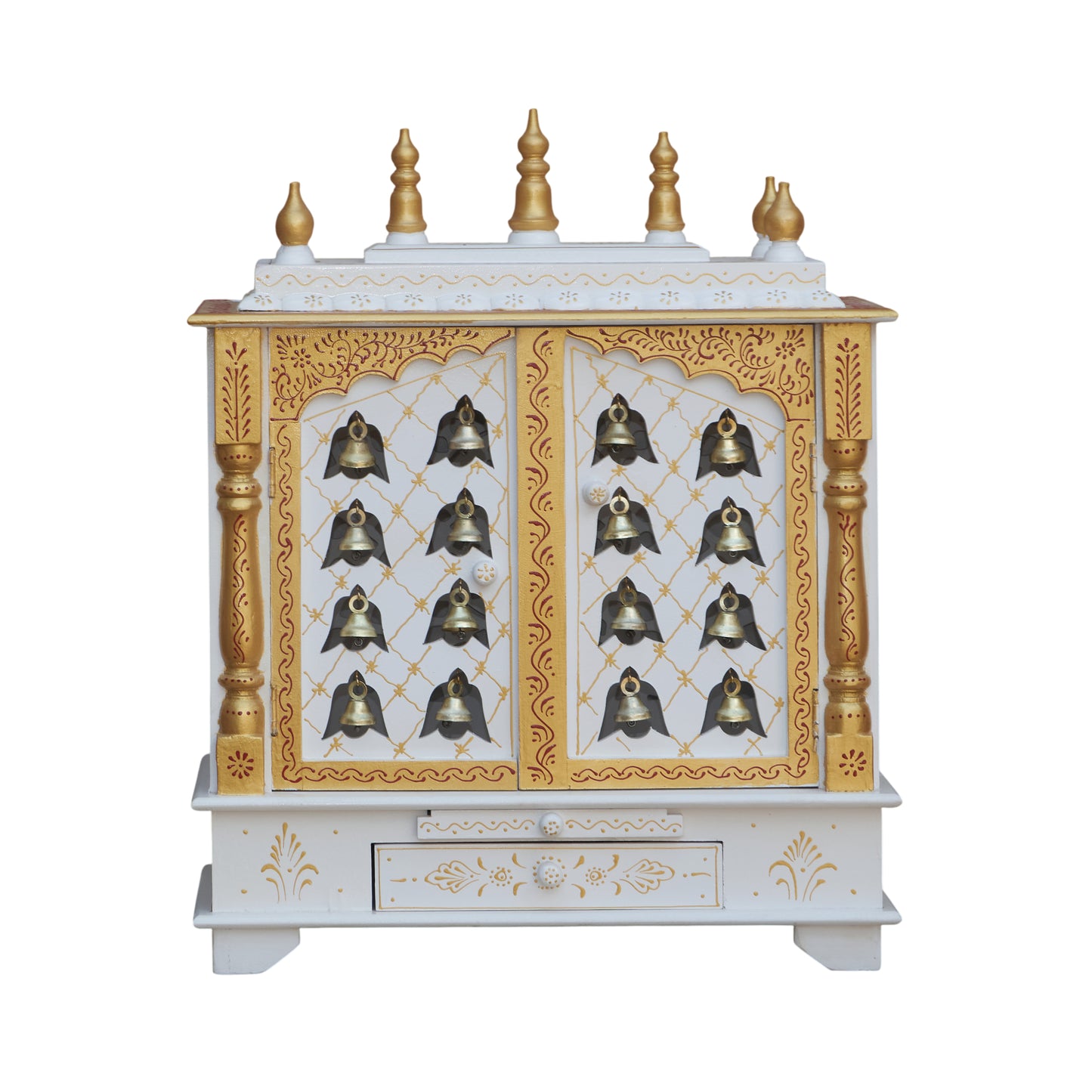 Rukmini Wooden Carved Mandir