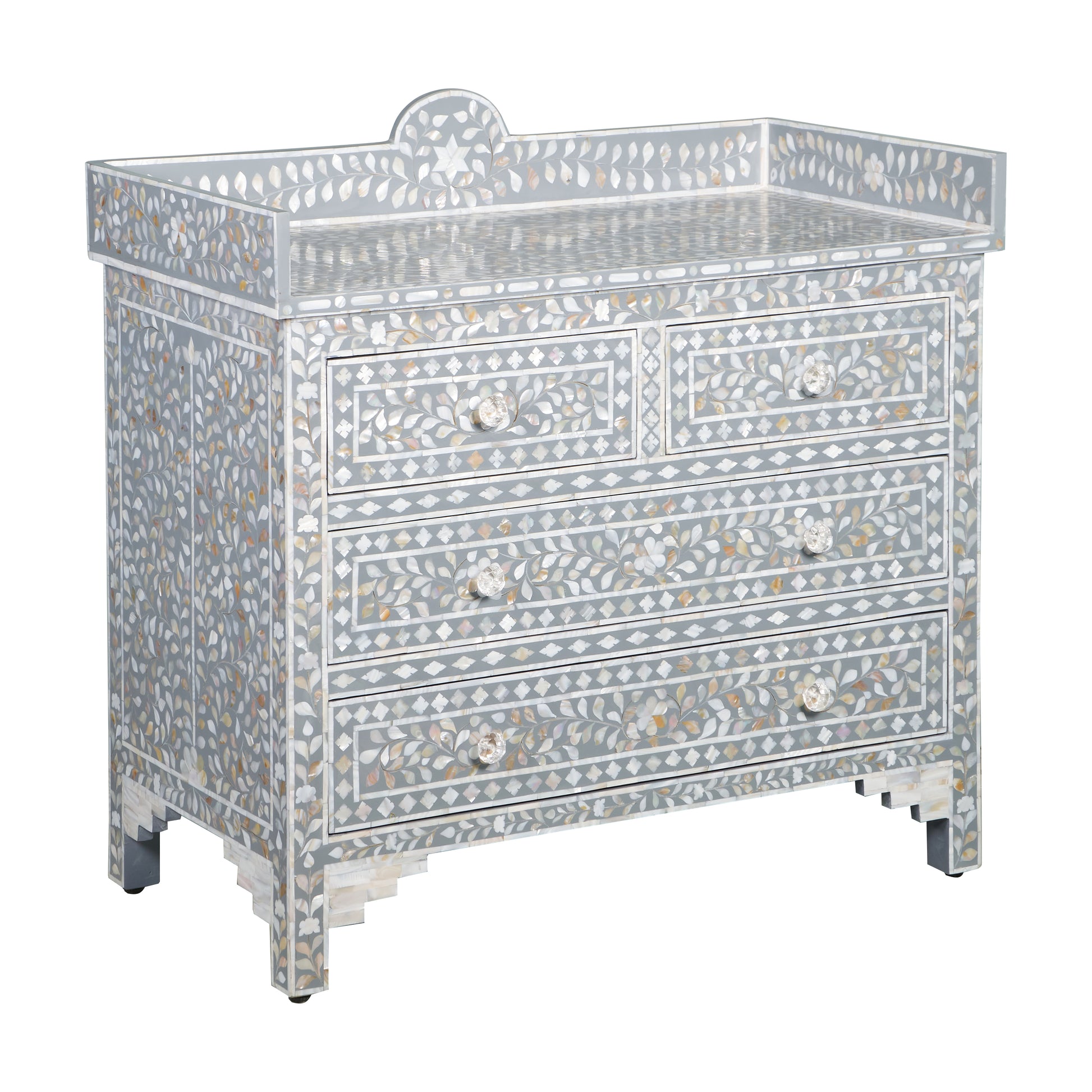 Trevour Bone Inlay Chest Of Drawer