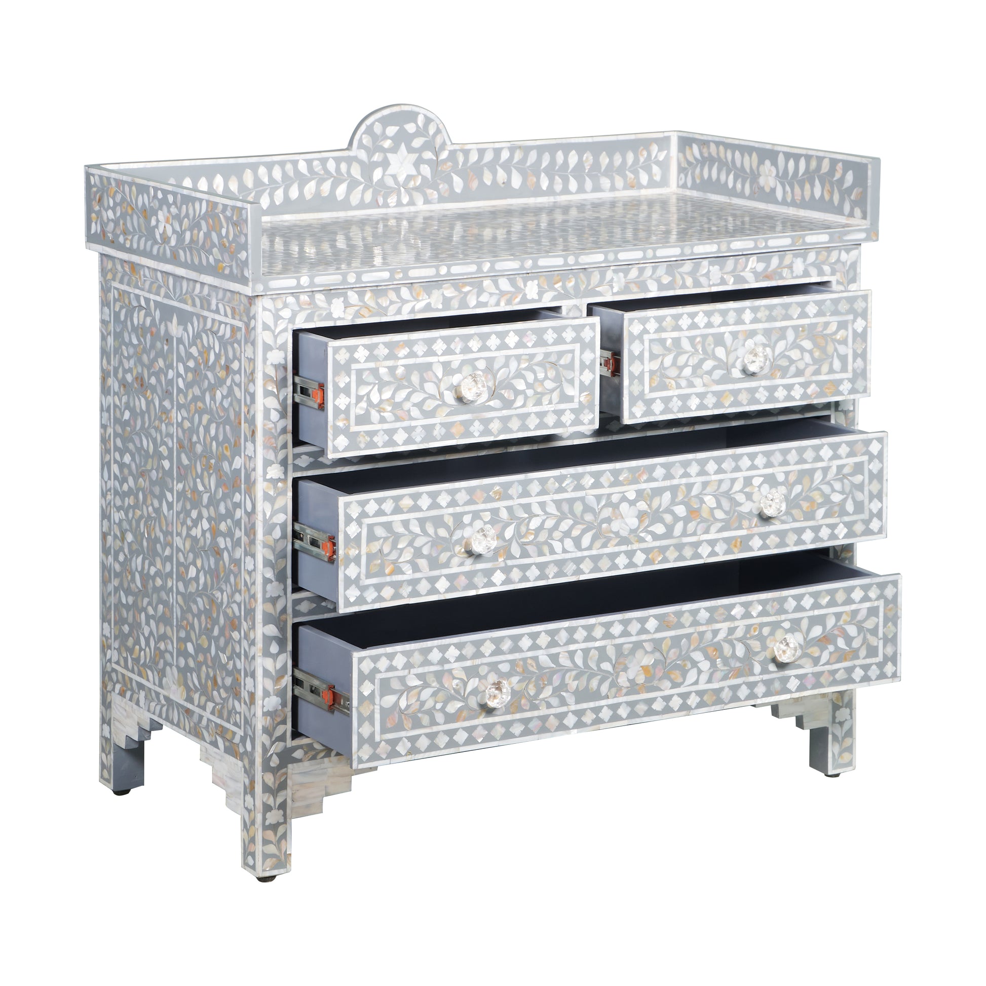 Trevour Bone Inlay Chest Of Drawer