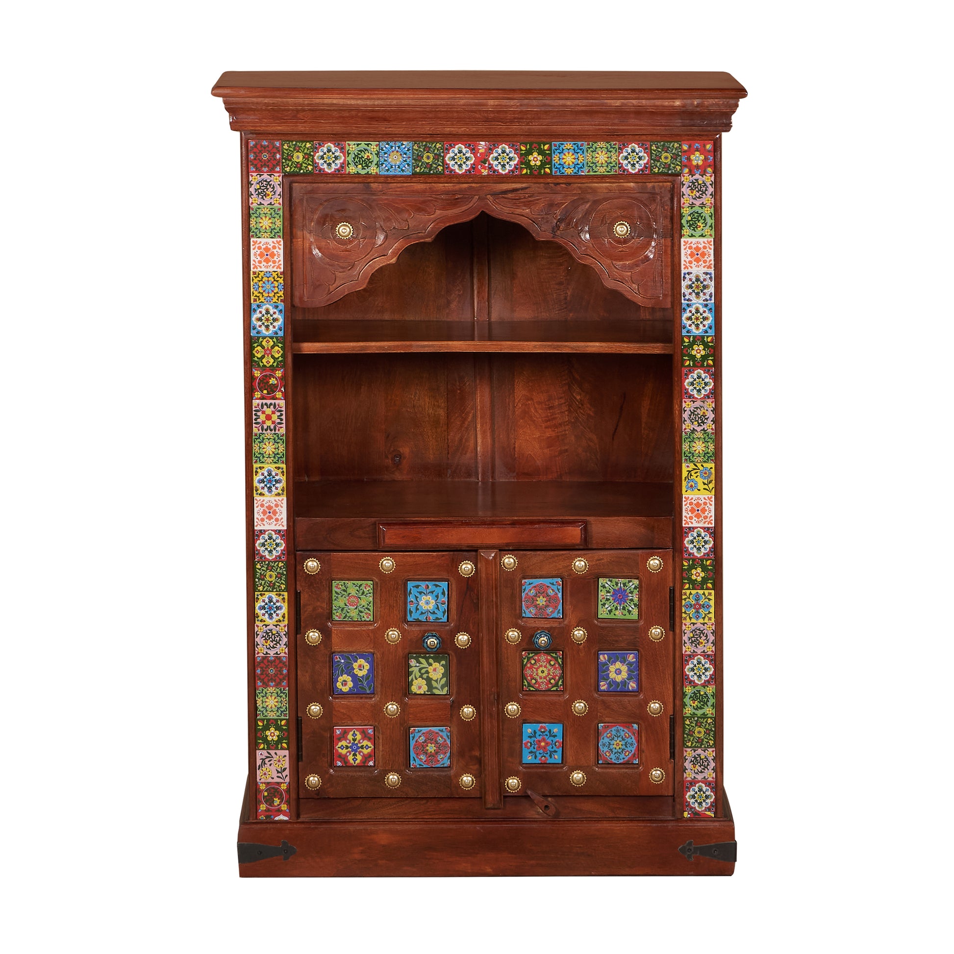 Anjani Hand Carved Wooden Mandir