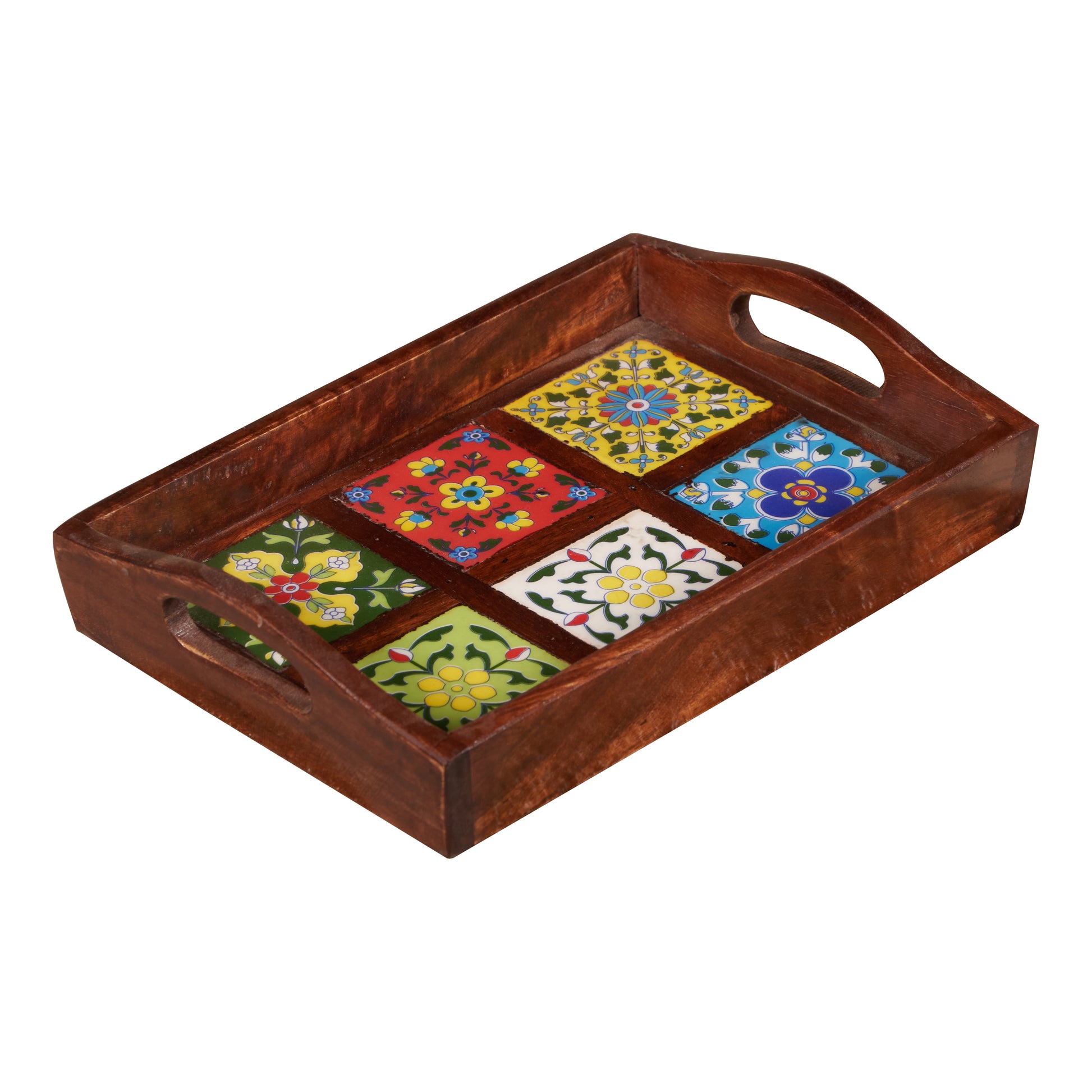 Elara Wooden Tile Tray