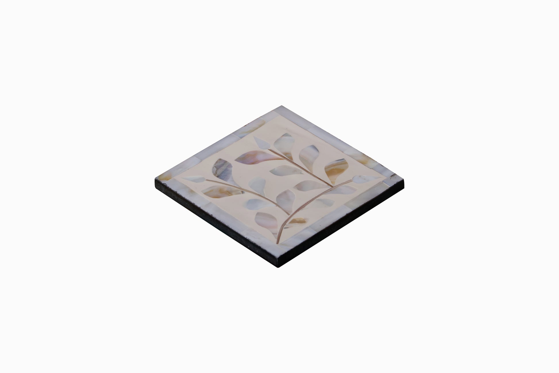 Ivy Mother of Pearl Inlay Coaster