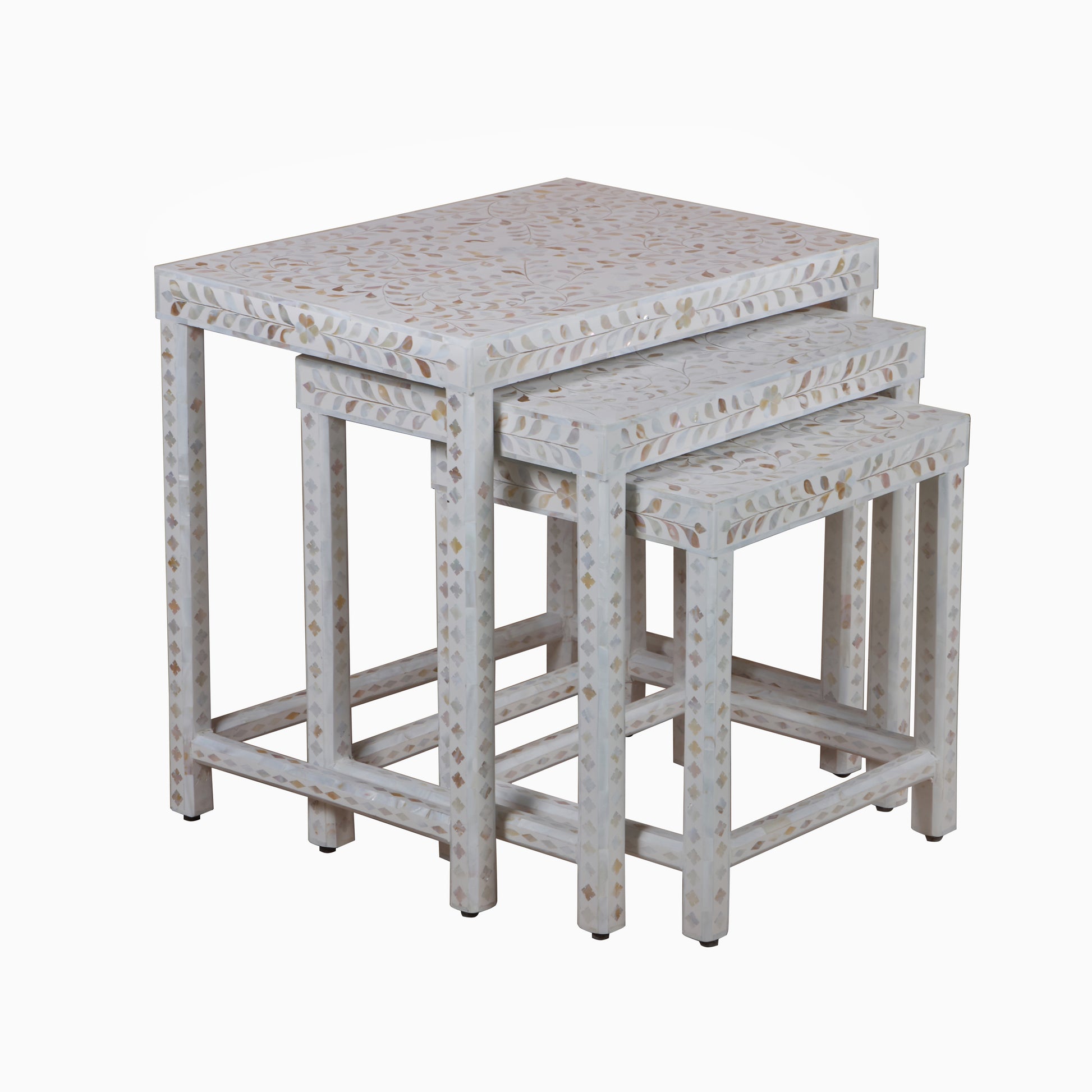 Liam Mother of Pearl Inlay Nesting Table