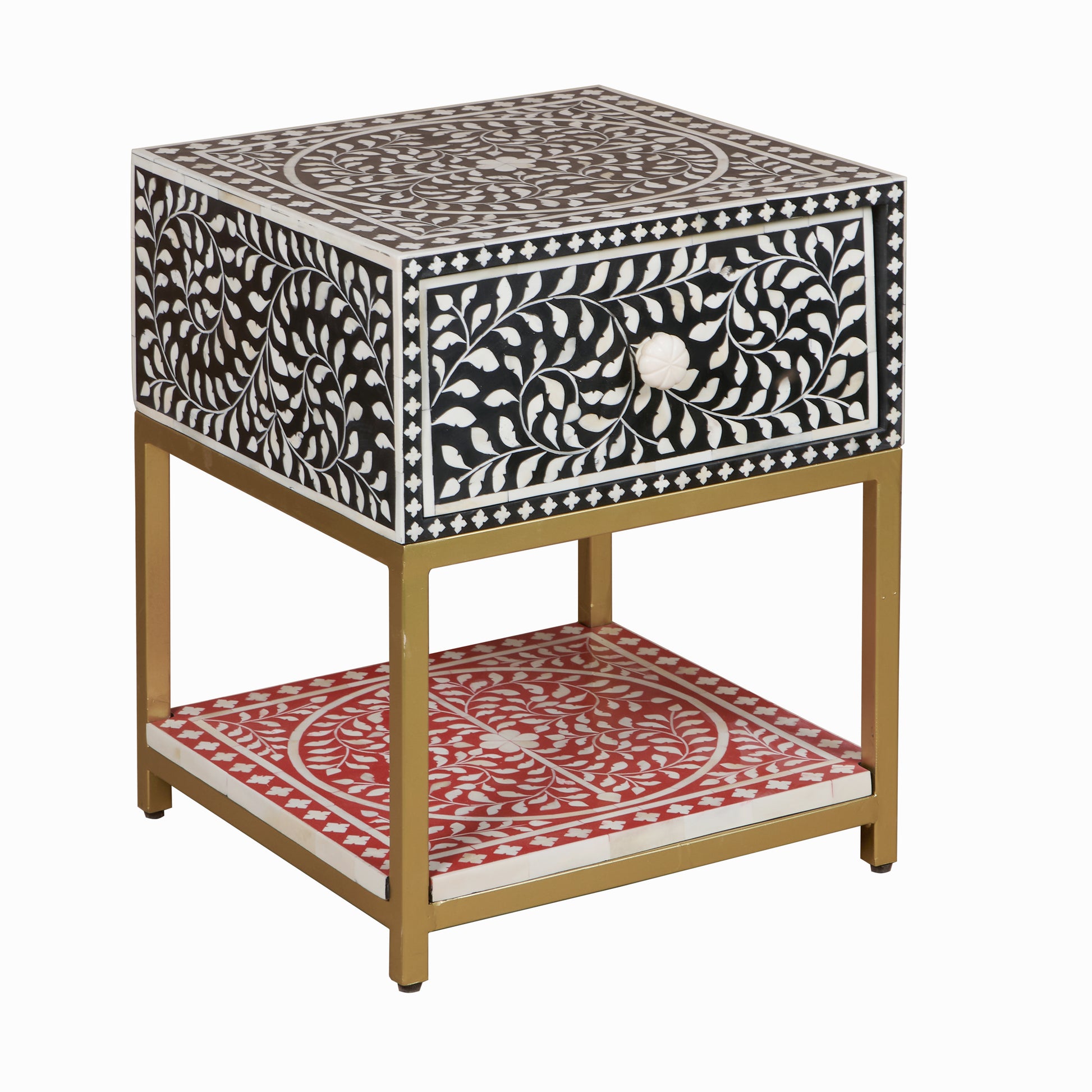 Hazel Bone Inlay Bedside