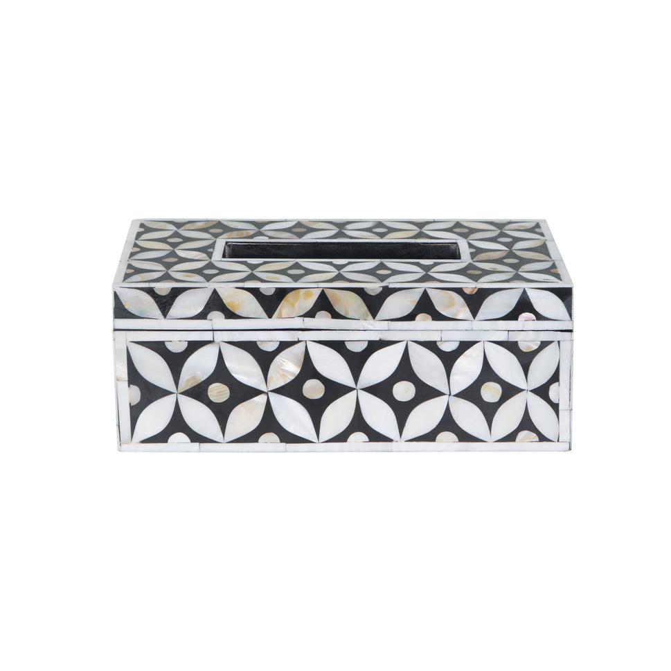 Kendrick Mother of Pearl Inlay Tissue Box