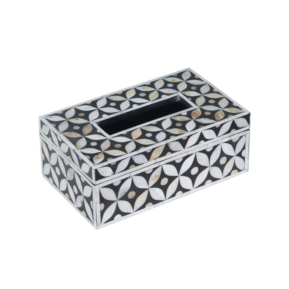 Kendrick Mother of Pearl Inlay Tissue Box