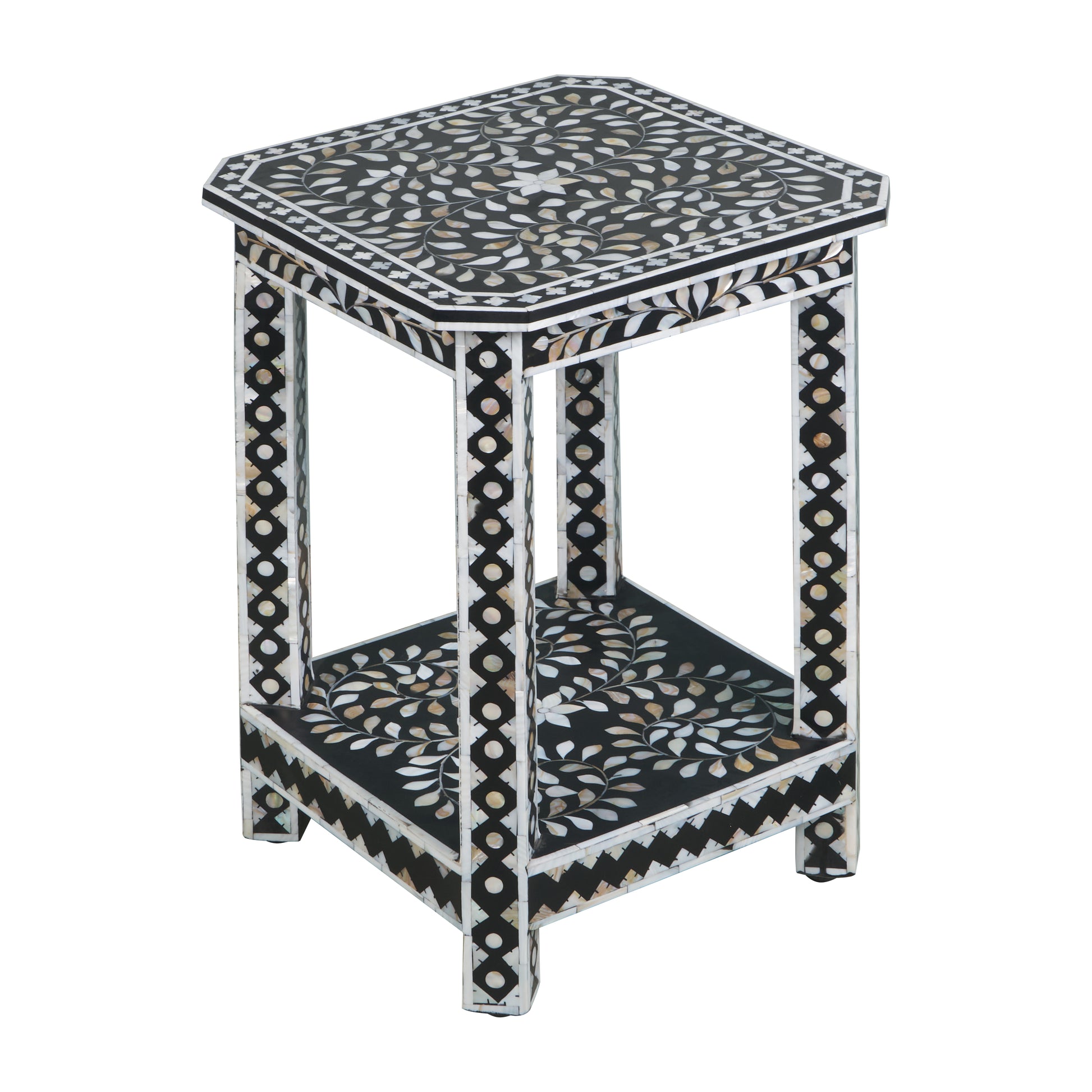 Lark Mother of Pearl Inlay Stool