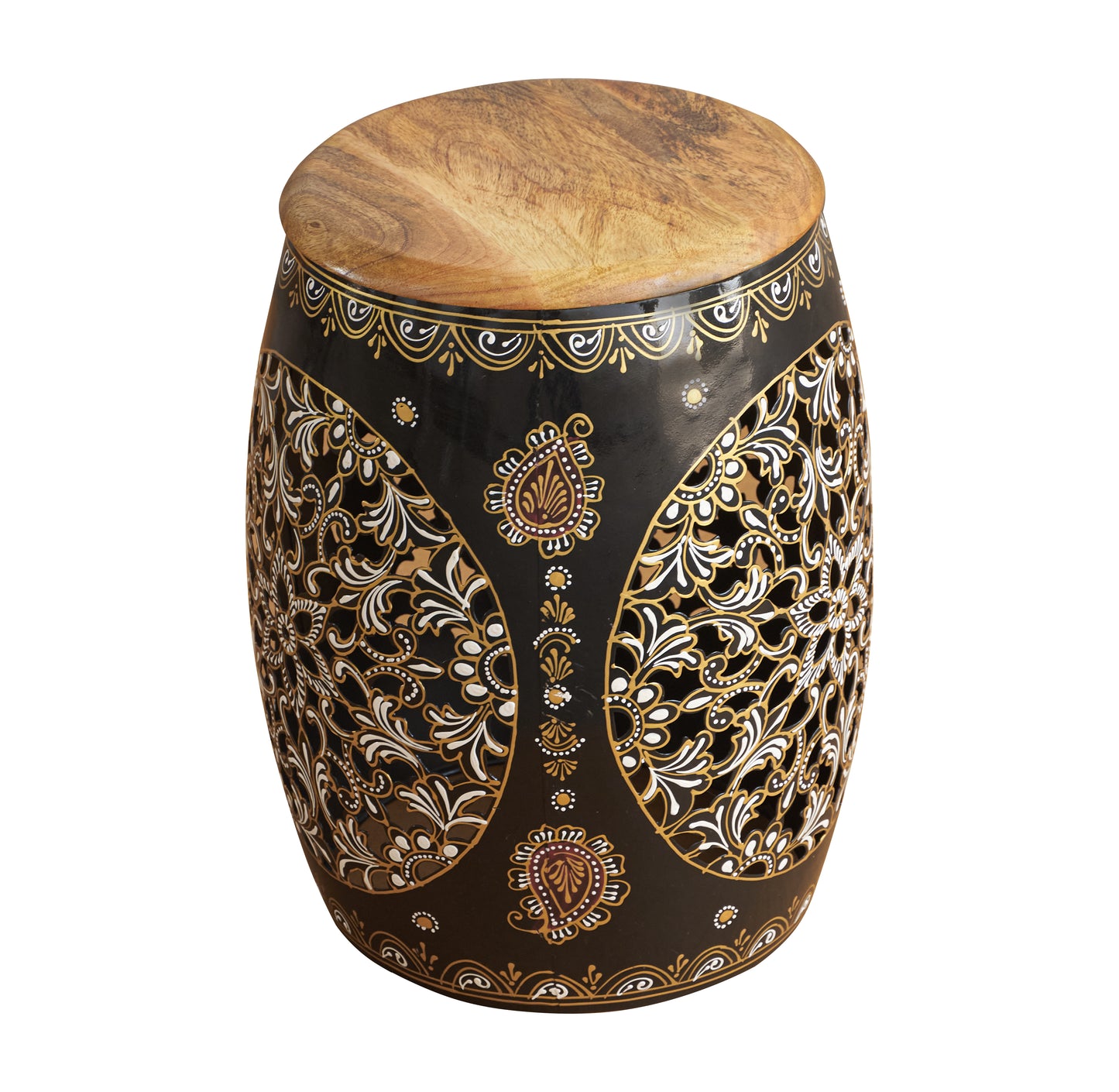 Berna Black Finish Stool