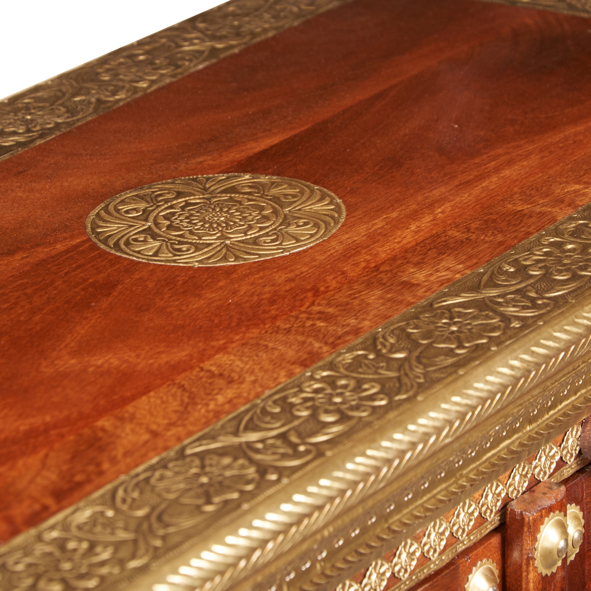 Eoin Hand Carved Wooden chest
