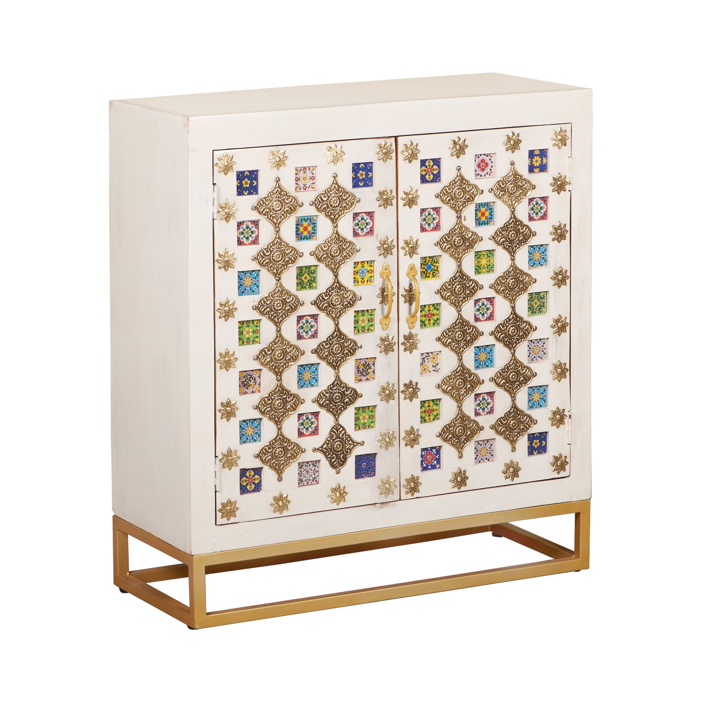 Kassey Hand Carved Wooden Cabinet
