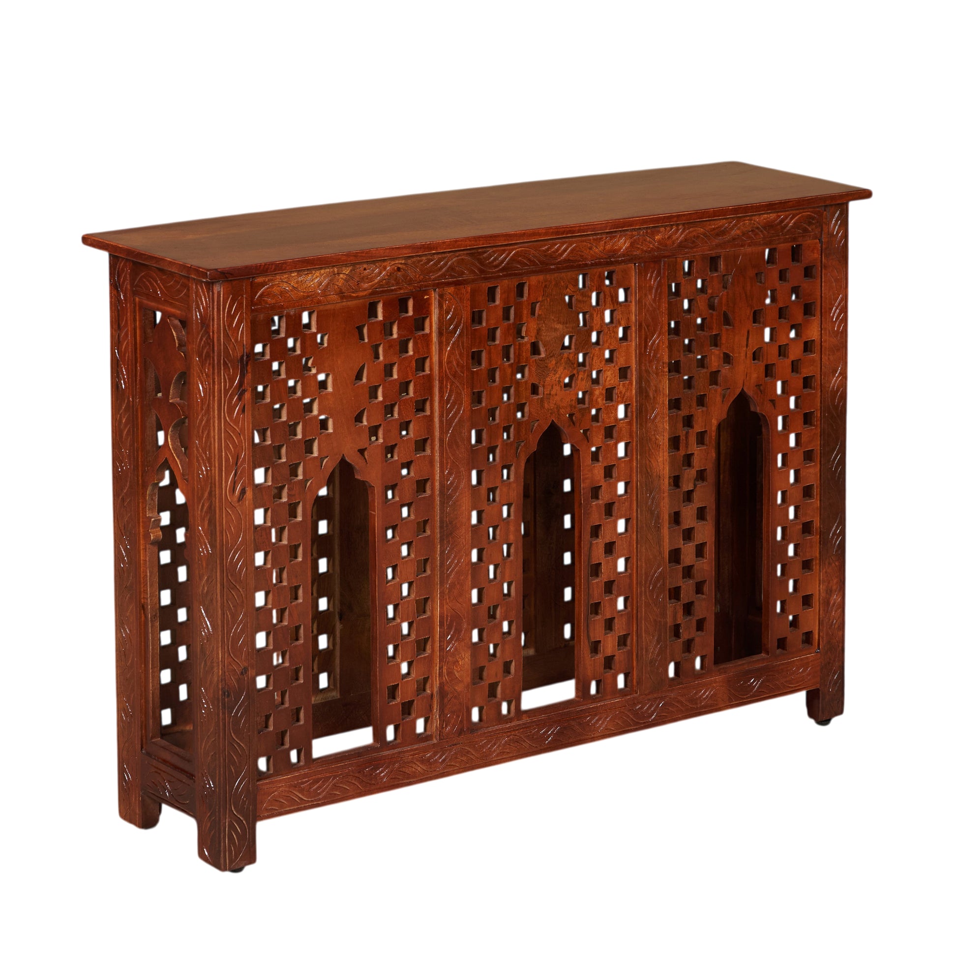 Sabine Wooden Hand Carved Console Table