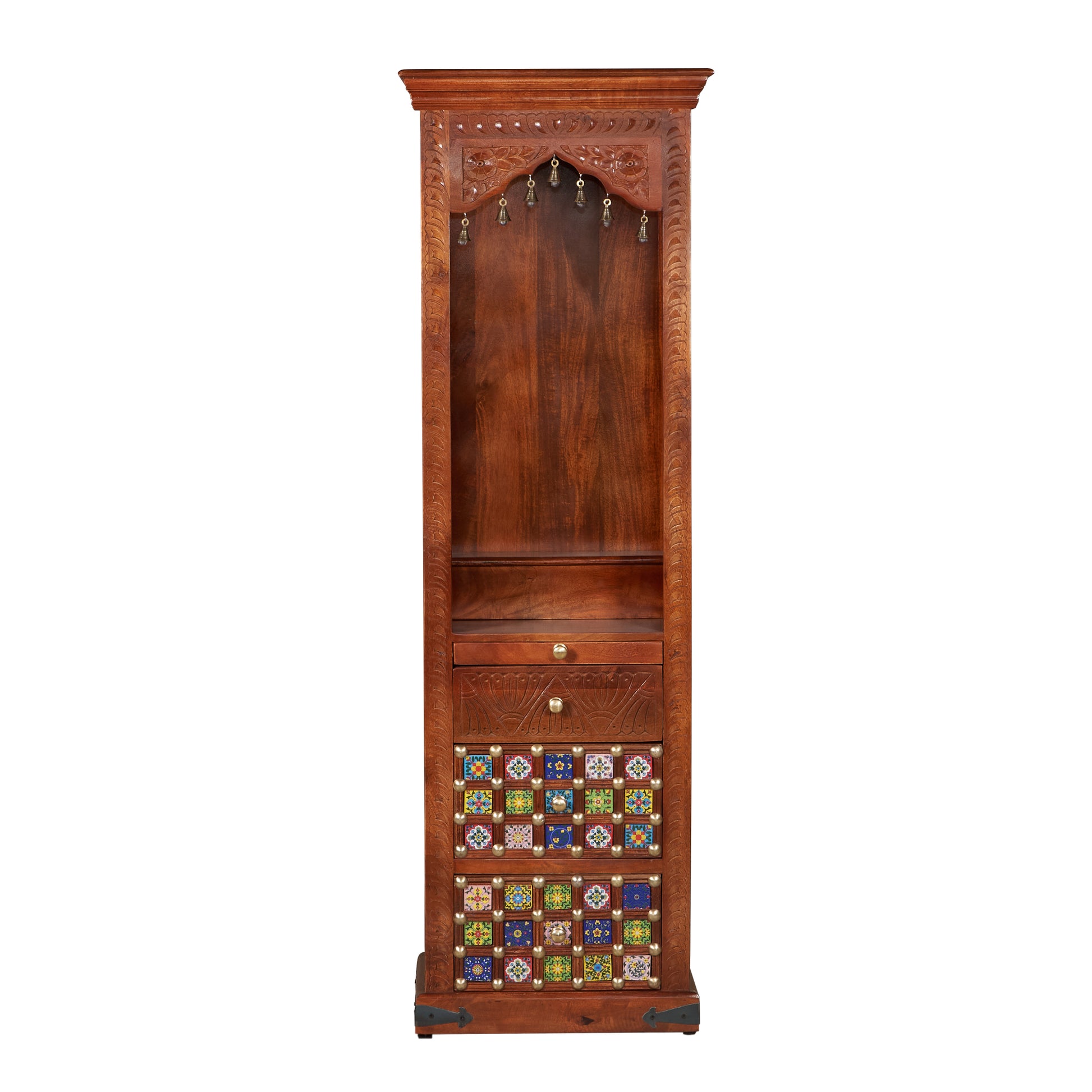 Anjum Hand Carved Wooden Mandir