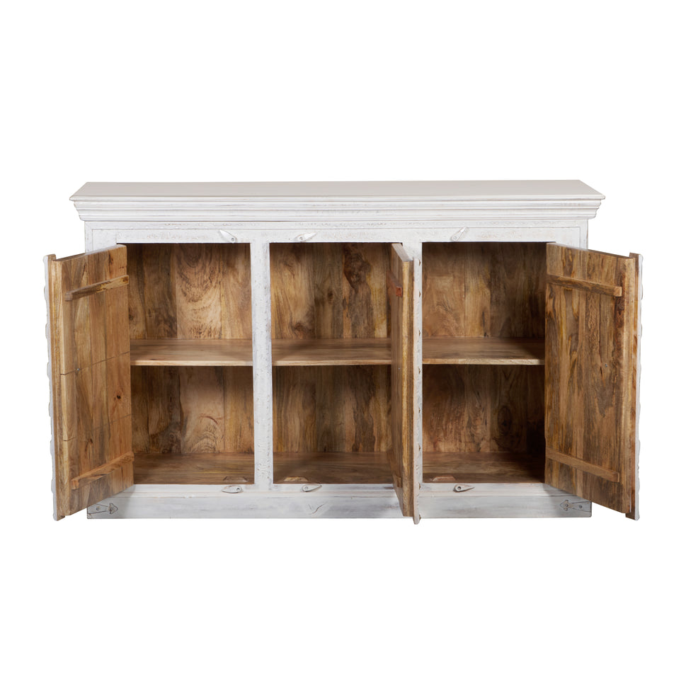Emma Hand Carved Wooden Sideboard