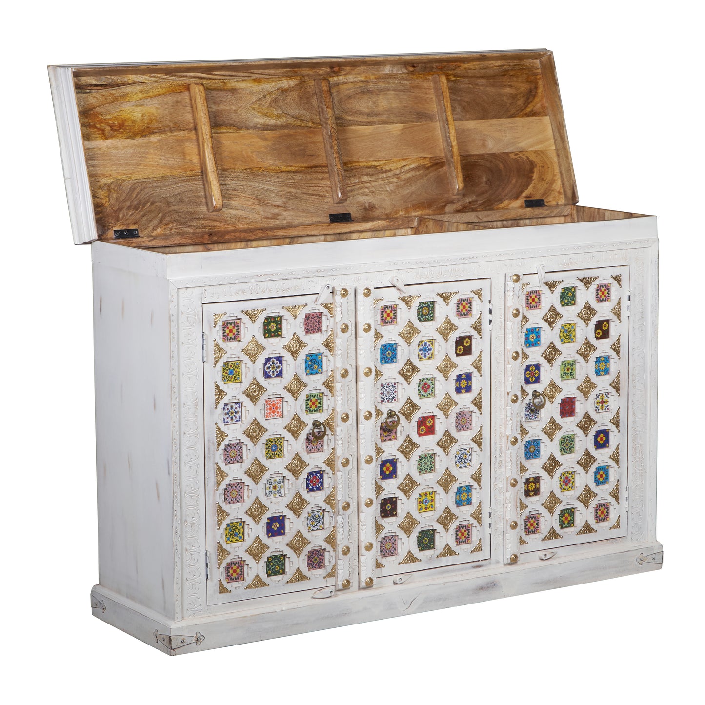 Emma Hand Carved Wooden Sideboard