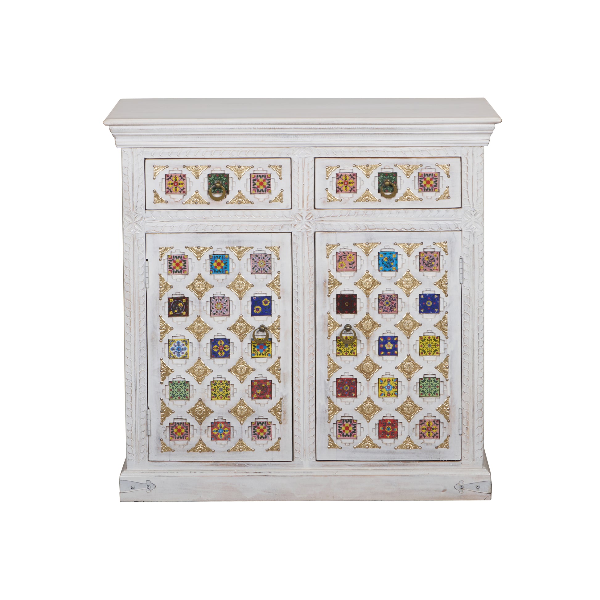 Daniel Hand Carved Wooden Cabinet