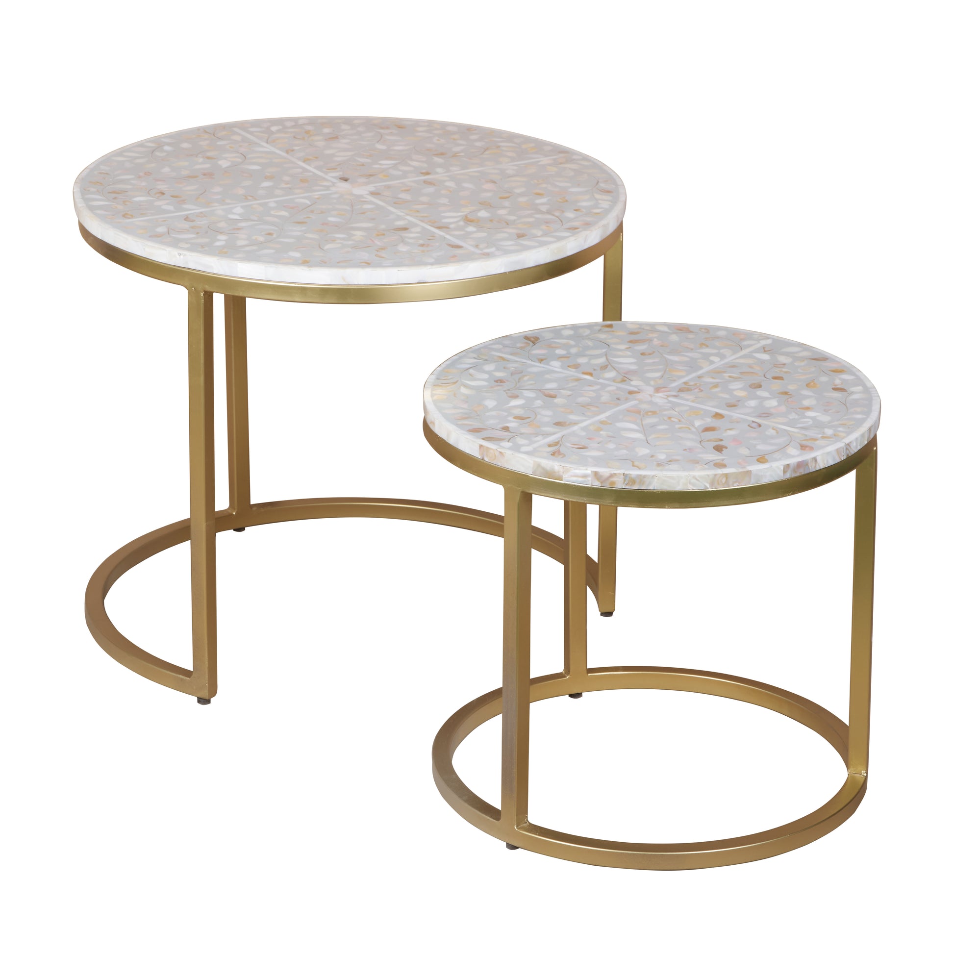 Emma Mother of Pearl Inlay Nesting Table