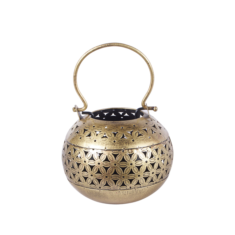 Zahra Brass Finish Lantern