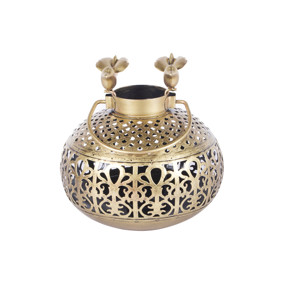 Kia Antique Brass Lantern