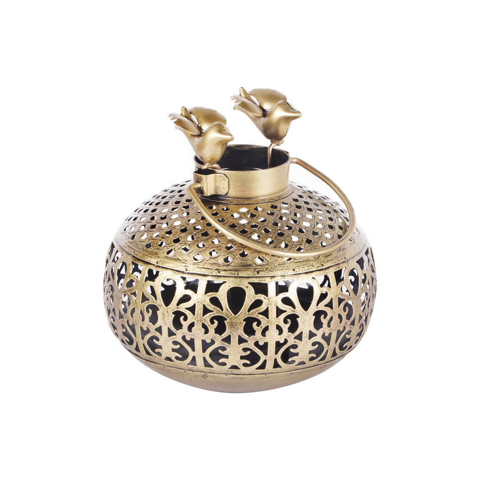 Kia Antique Brass Lantern