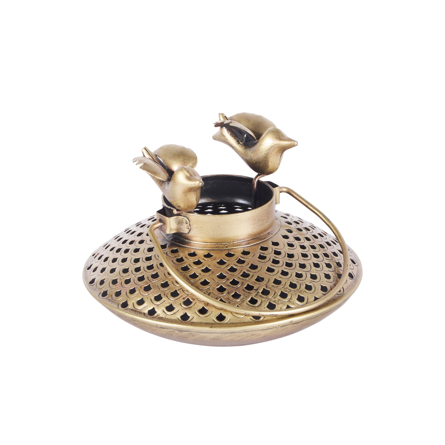 Theo Antique Brass Lantern