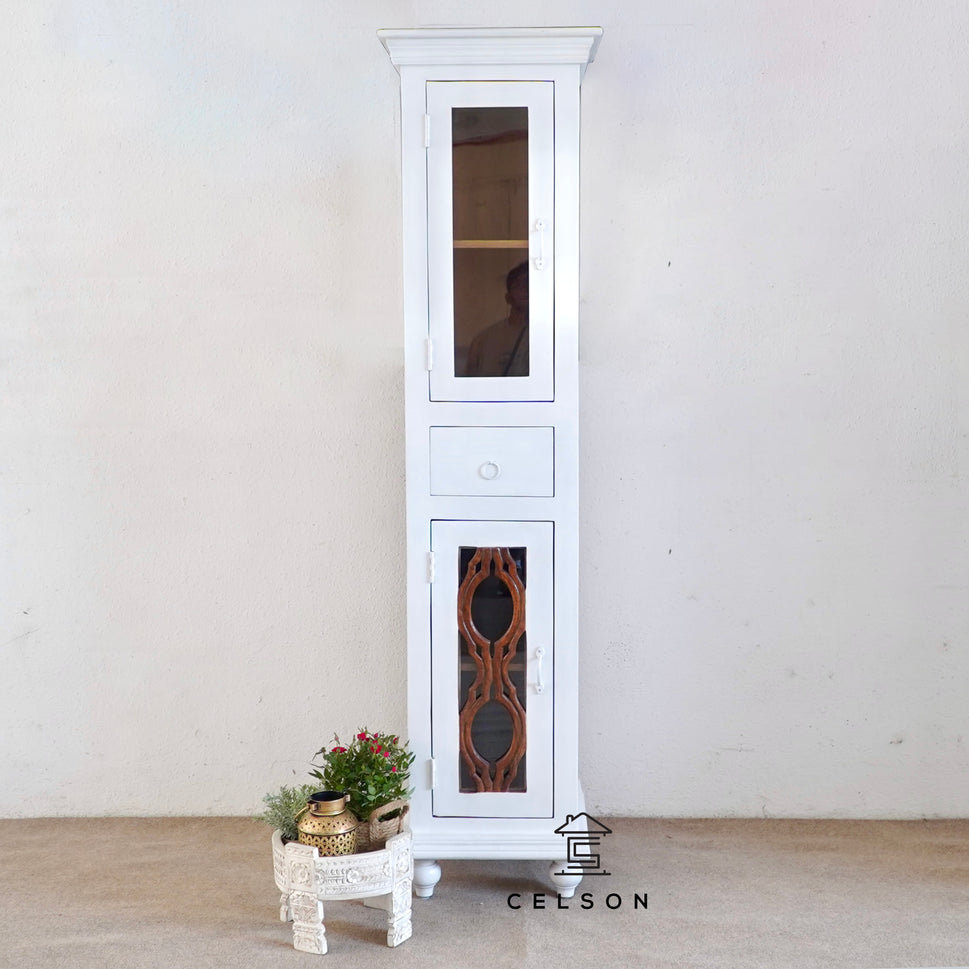 Violet Hand Carved Wooden Bookshelves