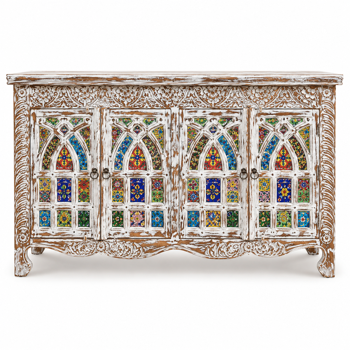 Nora Multi color Tile Sideboard