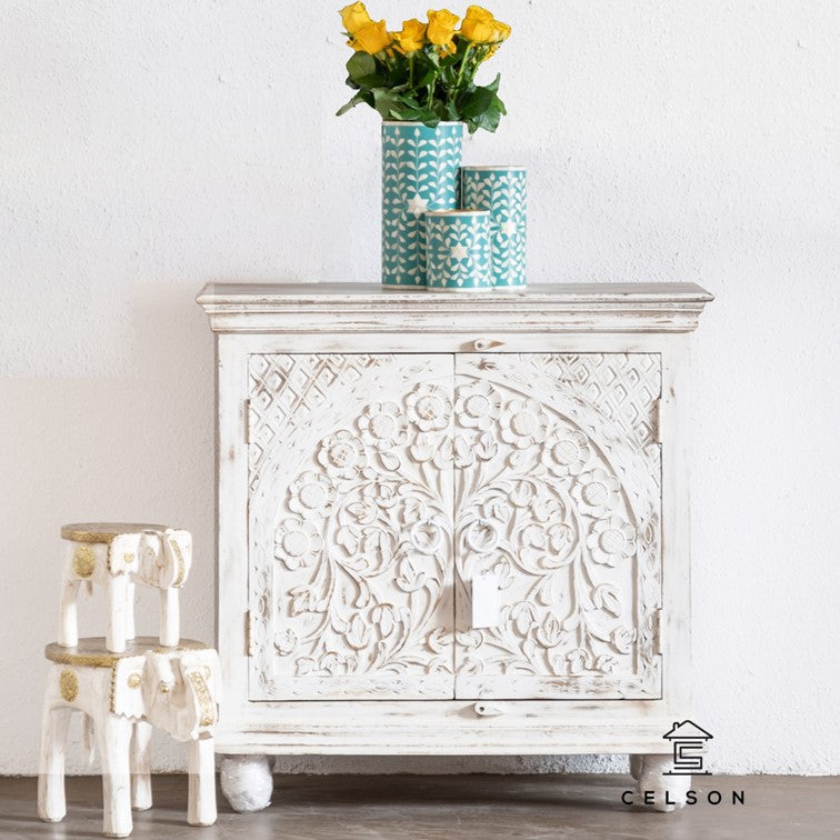 Tara Carved Wooden Cabinet