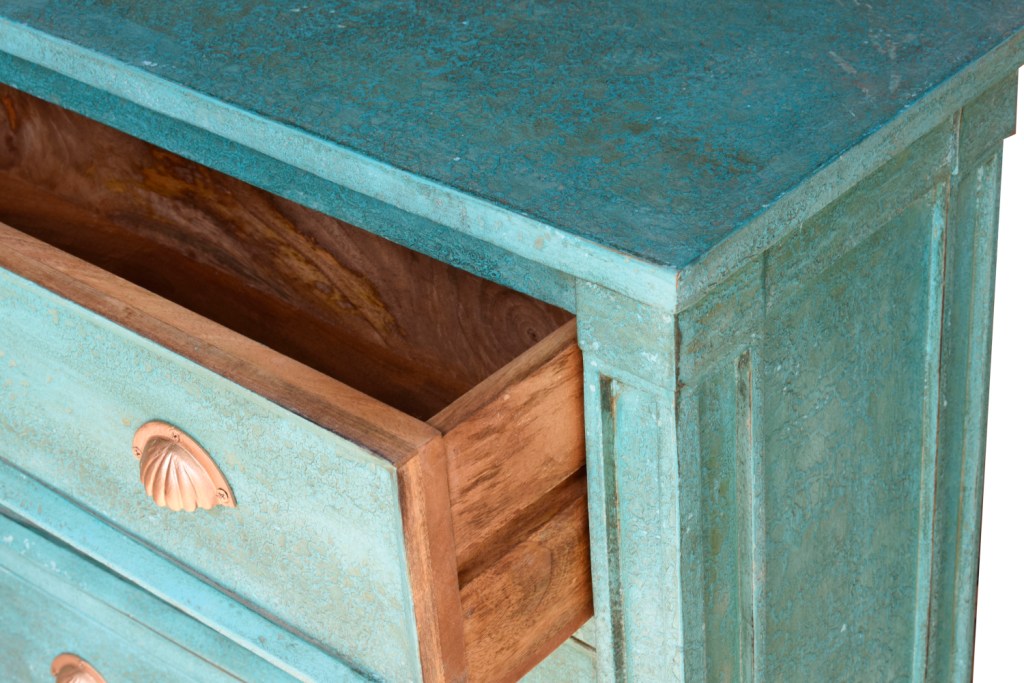 Marsha Carved Wooden Chest of Drawer