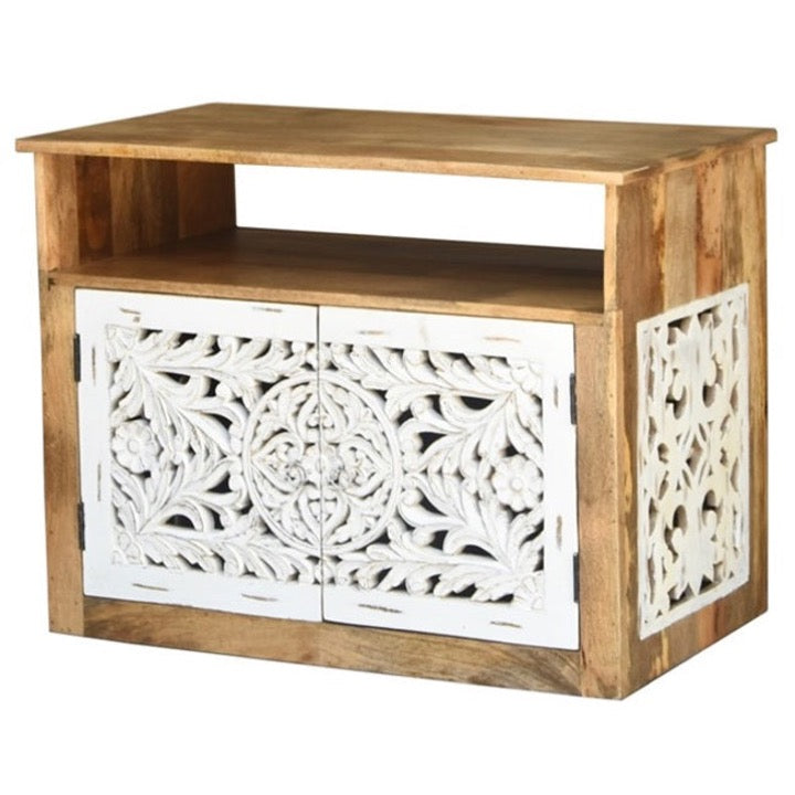 Esom Wooden Carved TV Cabinet