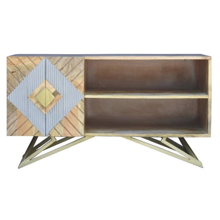 Wendy Hand Carved Wooden TV Console