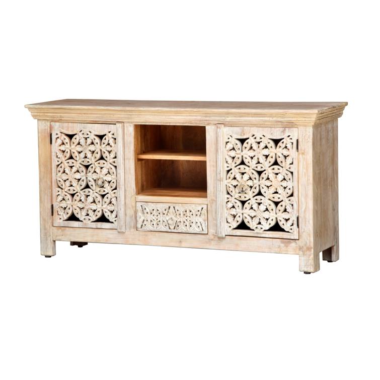 Linehan Hand Carved Wooden TV Cabinet