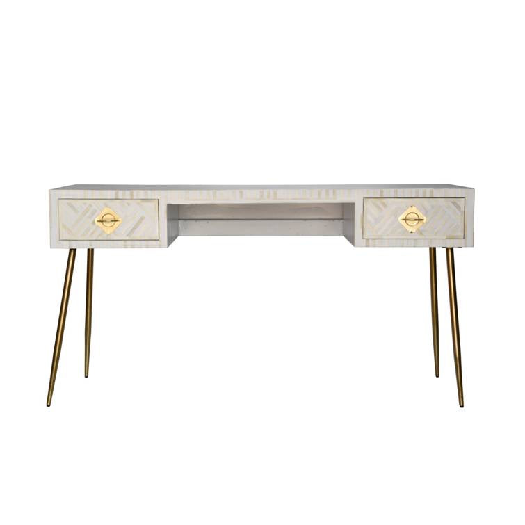 Cassidy Bone Inlay Study Table