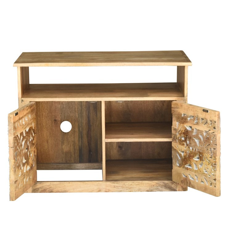 Esom Wooden Carved TV Cabinet