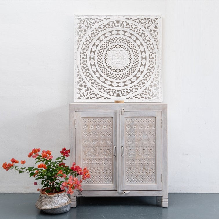 Anna Carved Wooden Chest