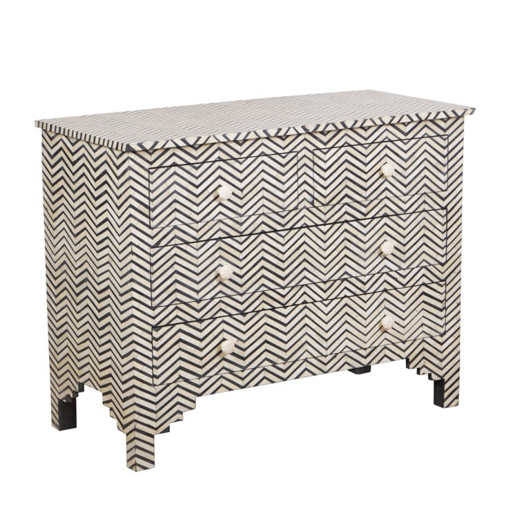 Vanya Bone Inlay Chest of Drawer