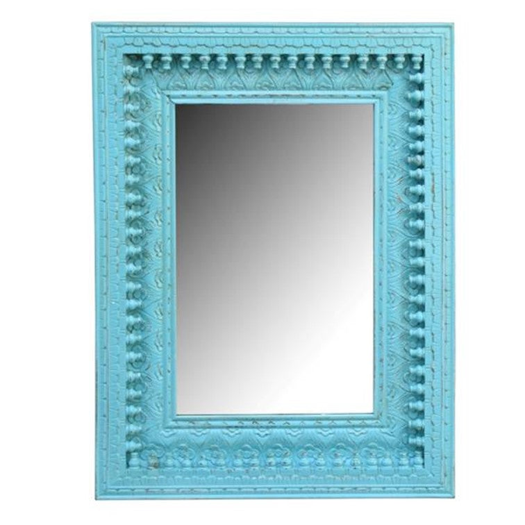 Janet Hand Carved Wooden Mirror