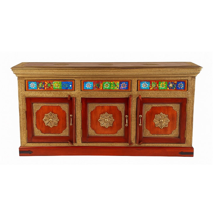 Eve Hand Carved Wooden Sideboard