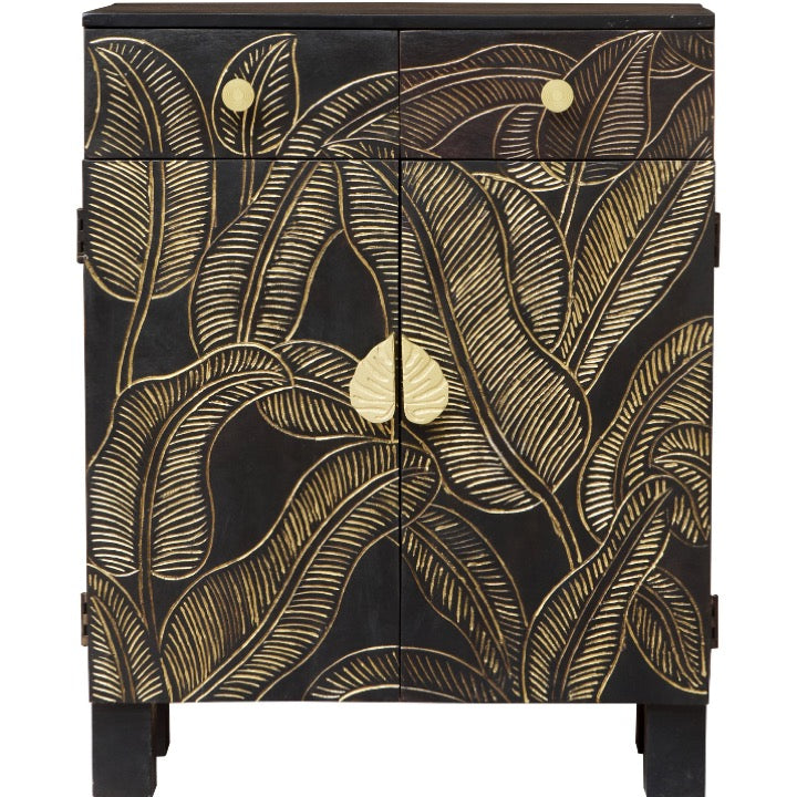 Ayla Carved Wooden Cabinet