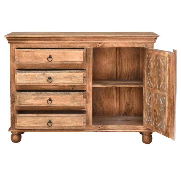 Sarah Carved Wooden Cabinet
