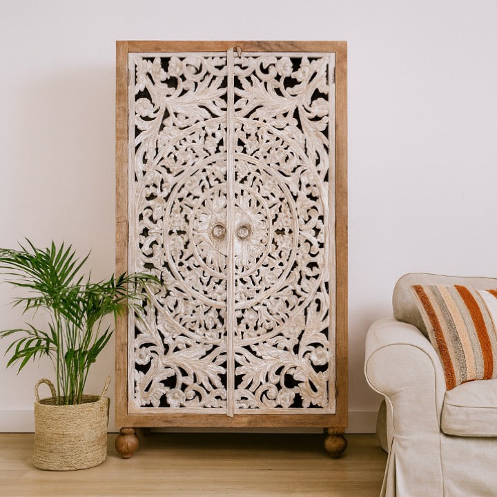 Rory Hand Carved Almirah