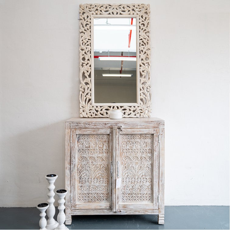 Anna Carved Wooden Chest